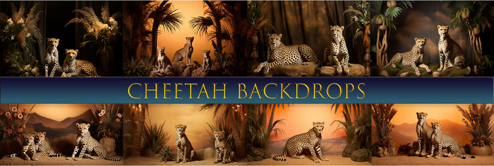 SATO - Cheetah Blogger Backdrop Textures