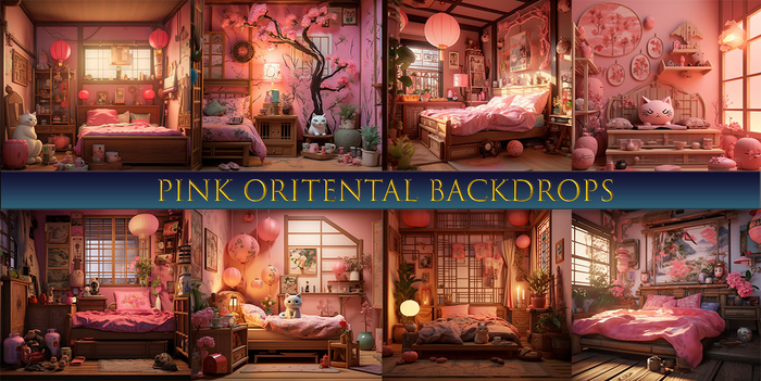 SATO - Pink Oritential BLogger backdrop textures