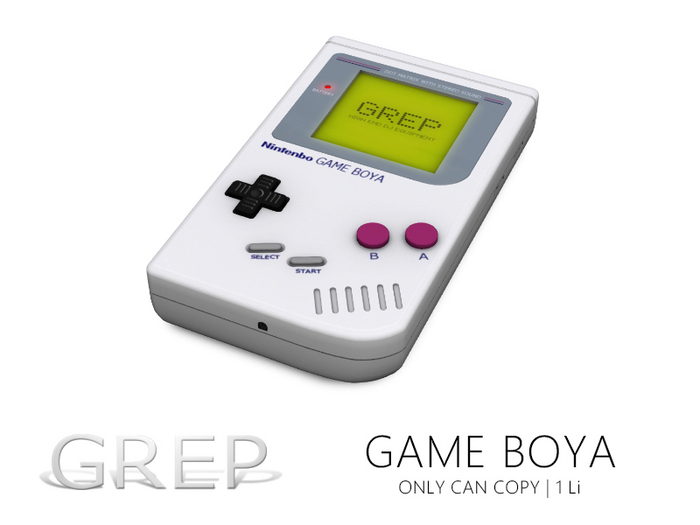 *+:. GREP .:+* Game Boya - Box -