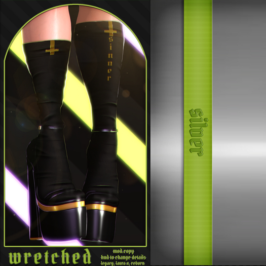 Poe - Wretched Heels - Silver