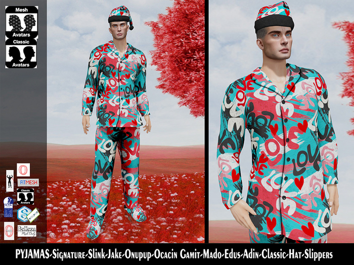 [NF] - Male Valentine Pyjamas - [Pyjama set-Eros]2 - Valentine Costumes