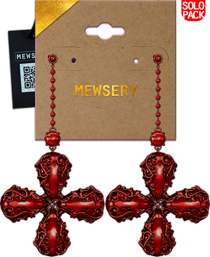 #MEWSERY Renaissance Earrings {Ruby}
