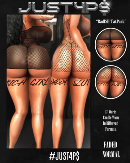 #Just4P$ "BadISH" TatPack