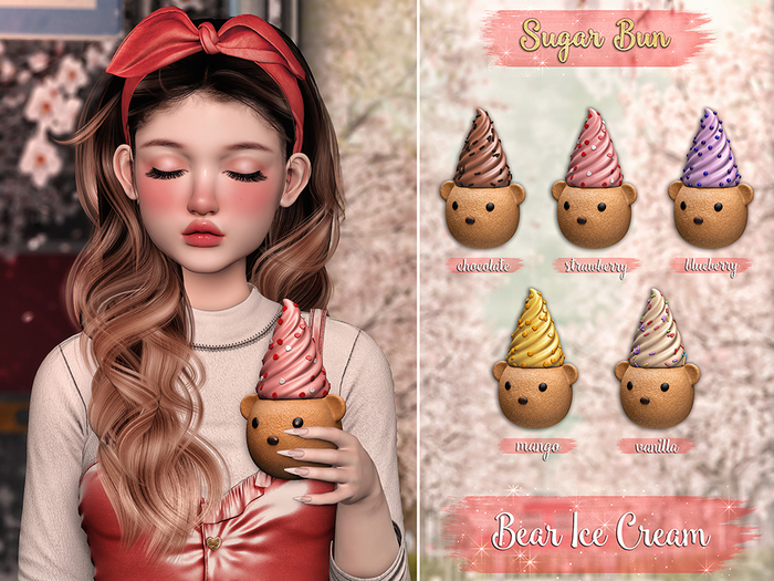 .SugarBun. Bear Ice Cream - Mango