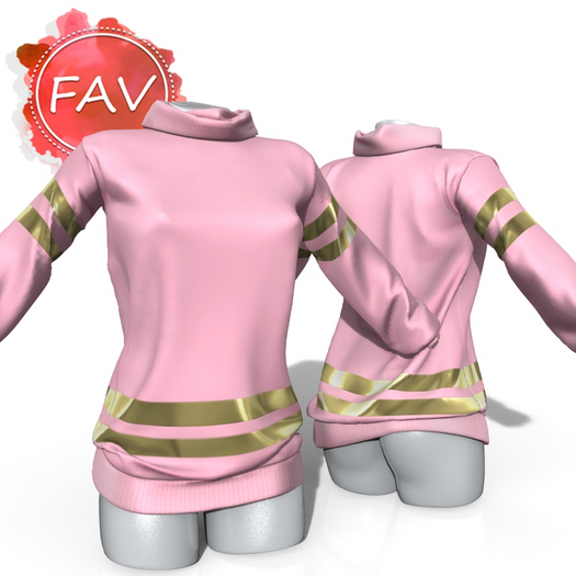 Pink Gold Oversized Sweater