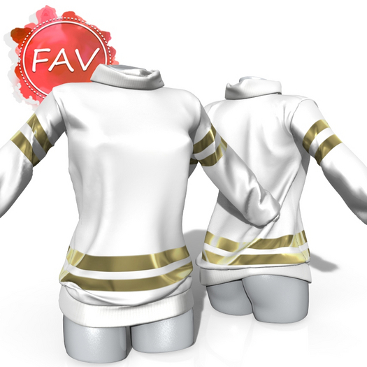 White Gold Oversized Sweater