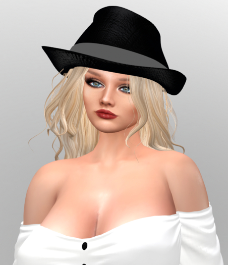ZJ'S MARLON FEDORA BLACK GRAY BAND MODIFY COPY