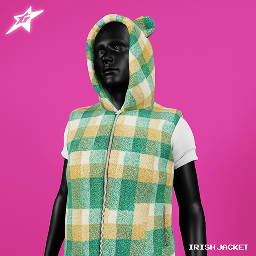 GSTAR. - Noah Net Fur Hoodie in "Irish"