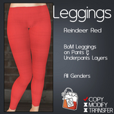 ~TL~ Reindeer Red BoM Leggings