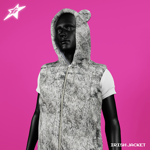 GSTAR. - Noah Net Fur Hoodie in "Wolf"