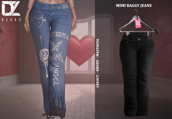 [DZ] Mimi Black Low Rise Jeans! UNPACK