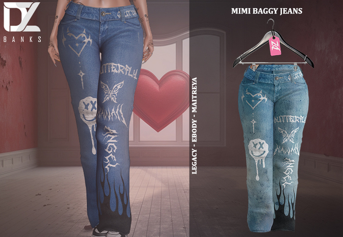 [DZ] Mimi Bleached WRT Low Rise Jeans! UNPACK