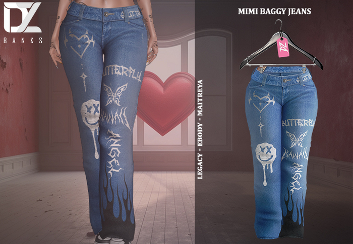 [DZ] Mimi Blue WRT  Low Rise Jeans! UNPACK