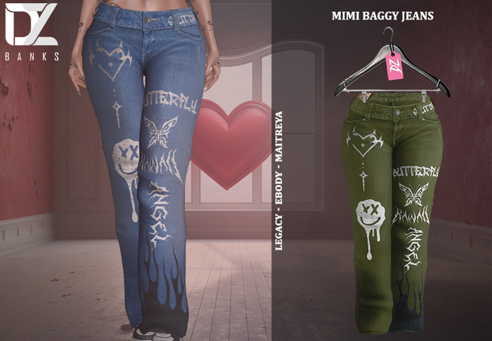 [DZ] Mimi Green WRT Low Rise Jeans! UNPACK