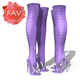 Lilac Stockings Heels