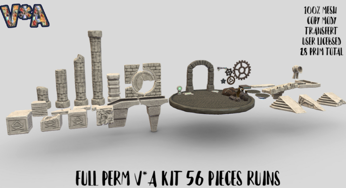 FULL PERM V*A KIT 56 PIECES RUINS
