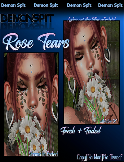 Rose Tears Tattoo
