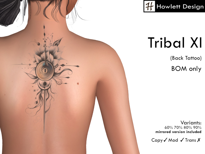 [HDesign] Tribal XI (Back Tattoo)