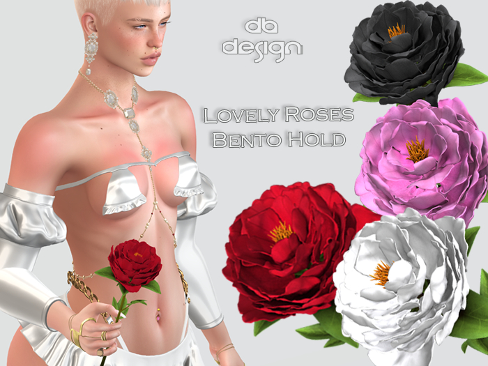 ::db:: Lovely Rose bento hold Black (add)