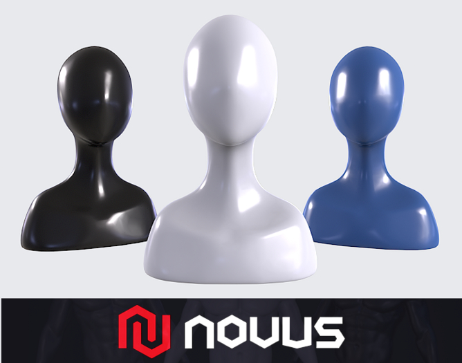 Display Head Mannequin IV - Male Colors {Mesh}