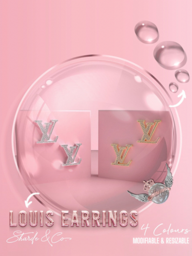 SHARDE $ Louis Earrings - FATPACK