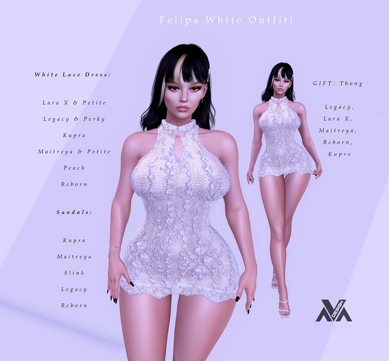 Ava Design//Felipa White Outfit!!!