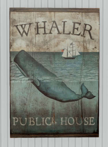 Whaler Publick House Antique Tavern or Pub Sign
