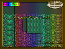 Serrated Wave COMBO Seamless Texture Bundle