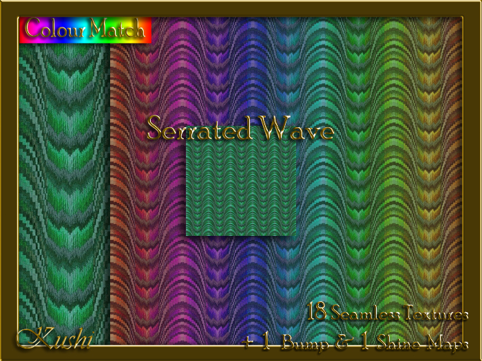 Serrated Wave Seamless Texture Pack