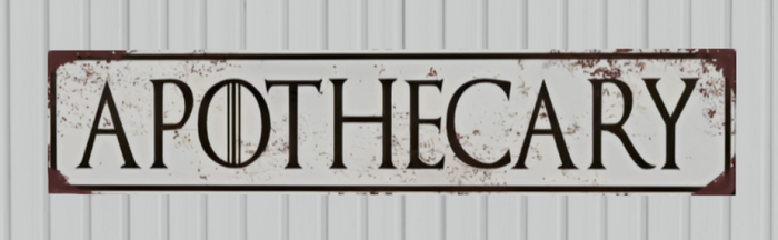 Antique Apothecary Sign