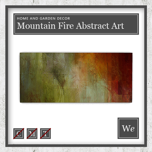 Mountain Fire Abstract Art