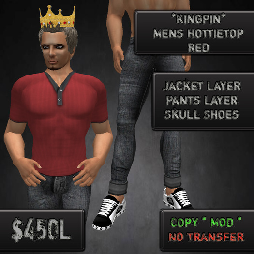 *KingPin* Hottietop Outfit Red