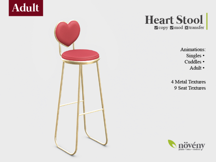 Noveny - Heart Stool - Adult