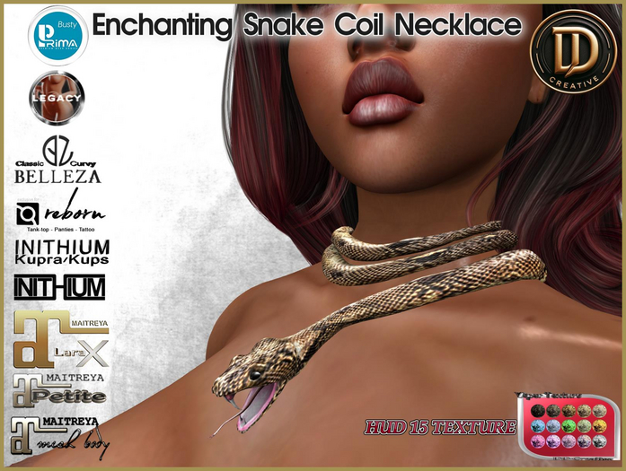 ☾ⅅⅅ☽ Enchanting Snake Coil Necklace