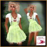 Emmeline green - Pink Butterfly