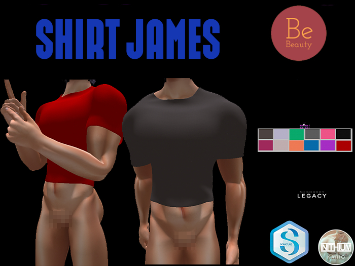 Be Beauty-SHIRT JAMES-signature Gianni,signature Davis,inithium kario,legacy athletic,legacy masculine