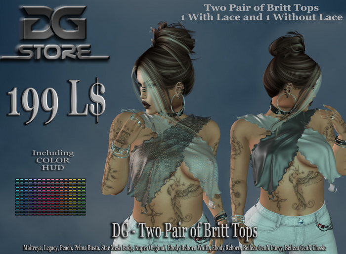 DG -Two Pair of Britt Tops - Unpacker