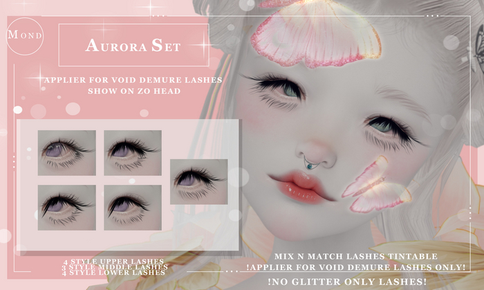 [Mond]Aurora Set Applier For Void Demure Lashes - Unpack -