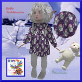 H.O.P.E. Snowmen dress Purple