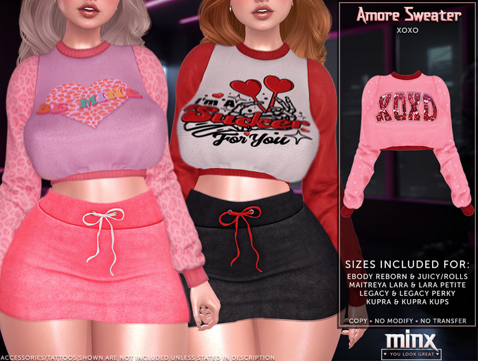 Minx - Amore Sweater - XOXO (add me)