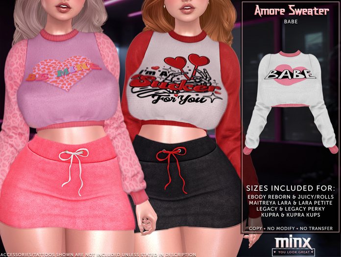 Minx - Amore Sweater - Babe (add me)