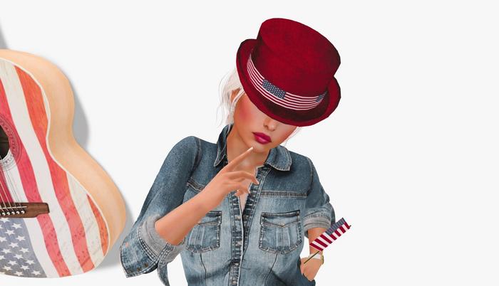 Worn Red Riding Hat - American Band