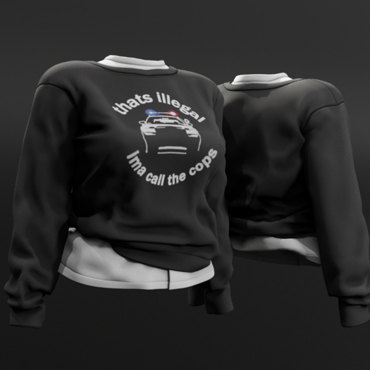 ardor* wmns crewneck cops graphic