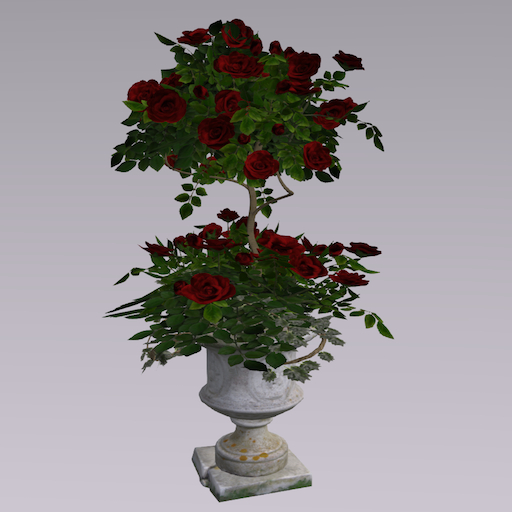 Song's Red Rose Garden Topiary