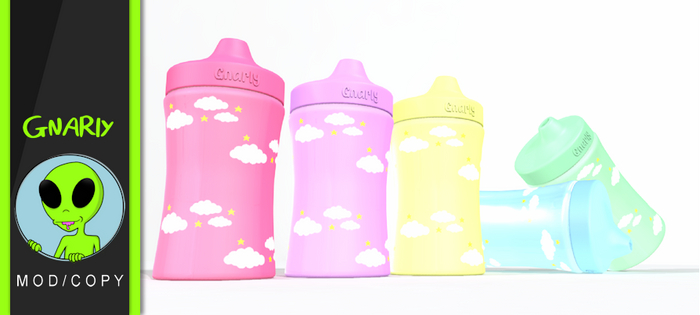 Gnarly. - Sippy Cup Set - Stars Mint