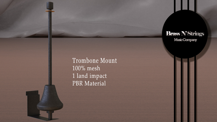 Trombone Wall Mount - PBR