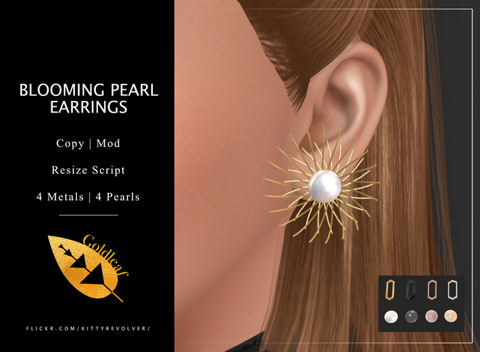 Goldleaf - Blooming Pearl Earrings 