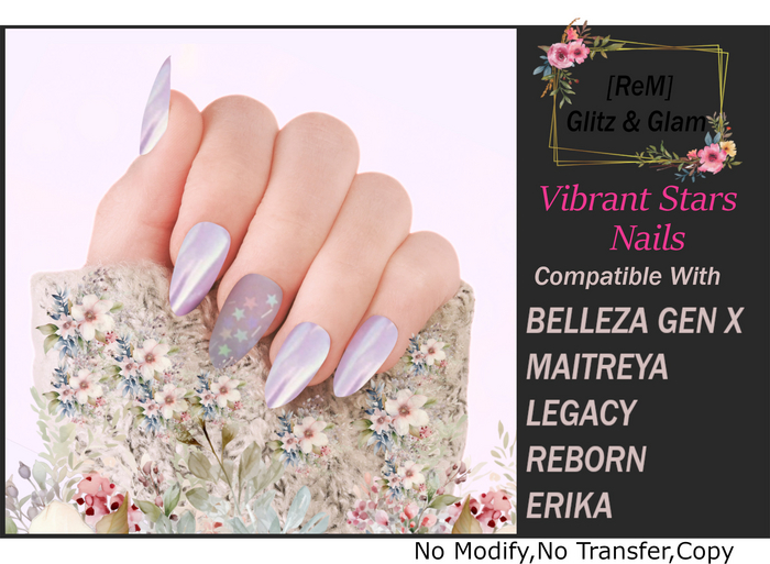 [ReM]  Vibrant Stars Nails