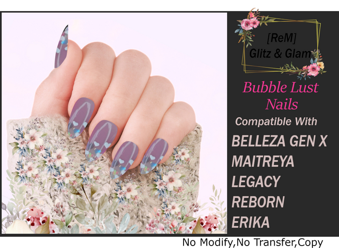 [ReM] Bubble Lust Nails