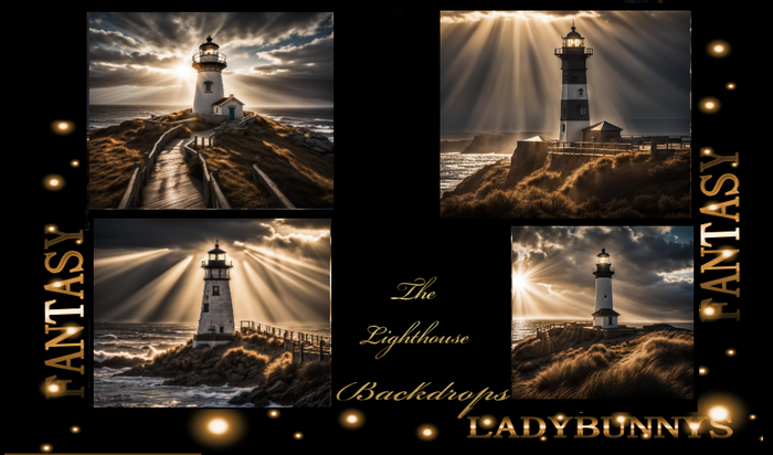 Fantasy Background Textures-The Lighthouse Backdrops Full Perm